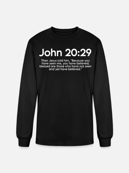 Bible verse - Men's Long Sleeve T-Shirt - black