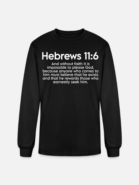 Bible verse - Men's Long Sleeve T-Shirt - black