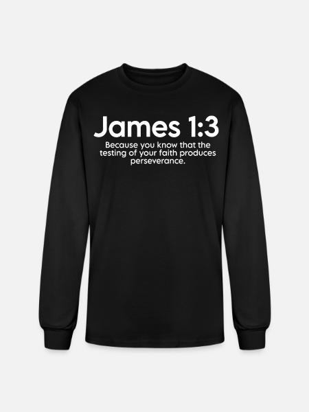 Bible qoutes  - Men's Long Sleeve T-Shirt - black