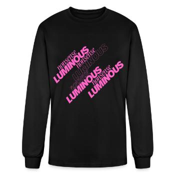 nonsense luminous - Men's Long Sleeve T-Shirt - black - Front