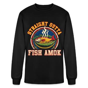 Héritage cambodgien - T-shirt à manches longues Homme - noir - Devant