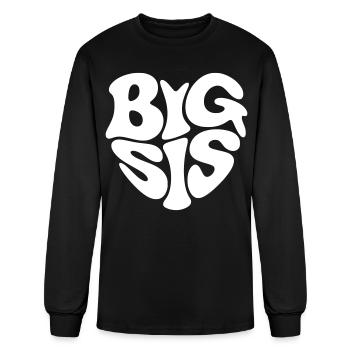 Grande Sœur - Forme de Coeur - Grande Soeur - T-shirt à manches longues Homme - noir - Devant