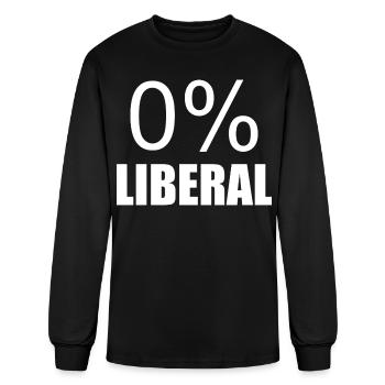 0 % LIBERAL - Men's Long Sleeve T-Shirt - black - Front