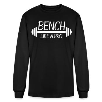 Bench Like A Pro - Men's Long Sleeve T-Shirt - black - Front