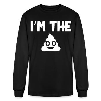 I'm The Poop - Men's Long Sleeve T-Shirt - black - Front