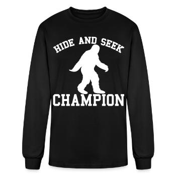 Hide and Seek Champion - Men's Long Sleeve T-Shirt - black - Front