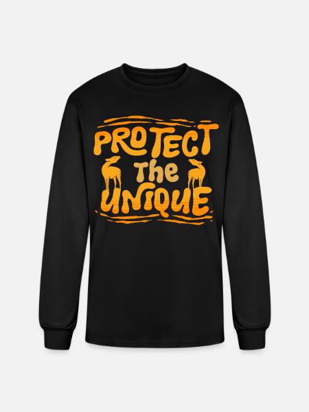 Okapi Protect The Unique - Men's Long Sleeve T-Shirt - black