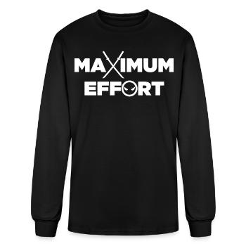 Maximum Effort - Men's Long Sleeve T-Shirt - black - Front