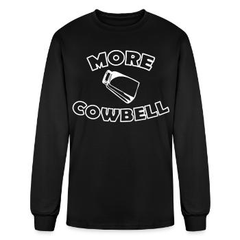 More Cowbell - Men's Long Sleeve T-Shirt - black - Front
