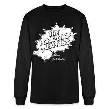 PORK CHOP EXPRESS - Men's Long Sleeve T-Shirt - black - Front