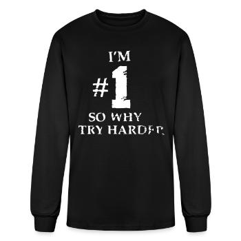 I'm Number One  - Men's Long Sleeve T-Shirt - black - Front