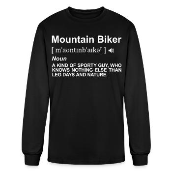 Mountain Biker Dictionary - Men's Long Sleeve T-Shirt - black - Front