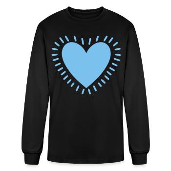 Heart Of Love - Men's Long Sleeve T-Shirt - black - Front