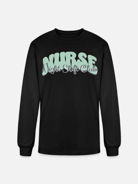 Nurse Night Shift Club - Men's Long Sleeve T-Shirt - black