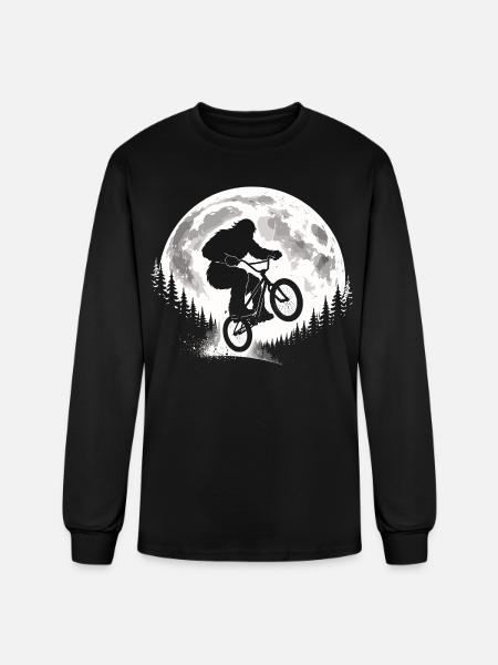 Bigfoot BMX Jump - Men's Long Sleeve T-Shirt - black