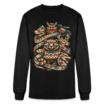 Scandinavian Viking - Men's Long Sleeve T-Shirt - black - Front