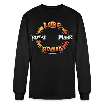 Lure Mark Reward Repeat - Men's Long Sleeve T-Shirt - black - Front
