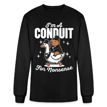 I'm A Conduit For Nonsense - Men's Long Sleeve T-Shirt - black - Front