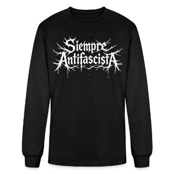 Siempre Antifascista Thorns - Men's Long Sleeve T-Shirt - black - Front