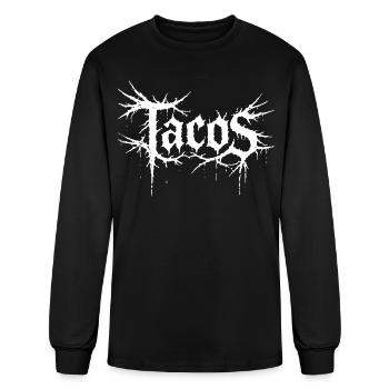 Tacos Thorned Gothic Facts Logo - Men's Long Sleeve T-Shirt - black - Front