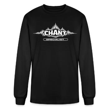 Chant Specialist Auctioneer Humor - Men's Long Sleeve T-Shirt - black - Front