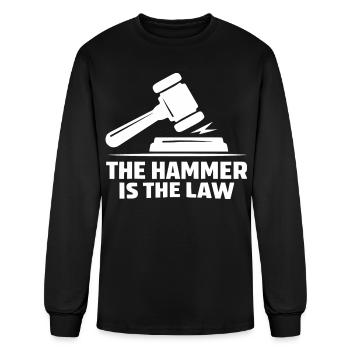 The Hammer Is the Law Auctioneer - Men's Long Sleeve T-Shirt - black - Front