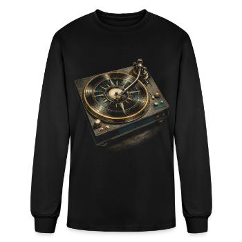 Vinyl Collector - Men's Long Sleeve T-Shirt - black - Front