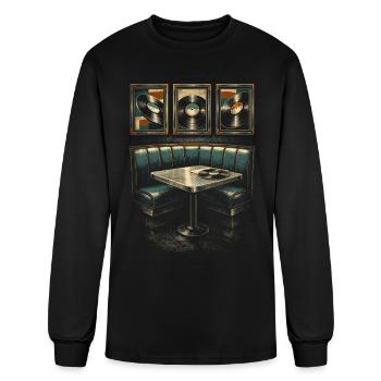 Vinyl Collector - Men's Long Sleeve T-Shirt - black - Front