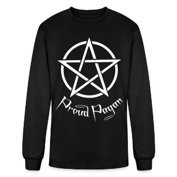 Proud Pagan Pentagram - Men's Long Sleeve T-Shirt - black - Front