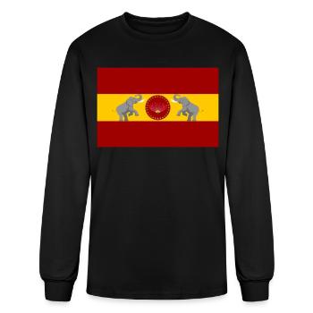 Thalapathy Vijay TVK Flag Tamil Kollywood  - Men's Long Sleeve T-Shirt - black - Front