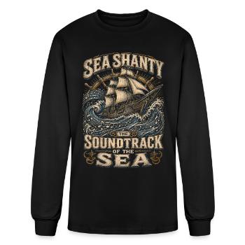 Sailors Sea Shanty - Men's Long Sleeve T-Shirt - black - Front