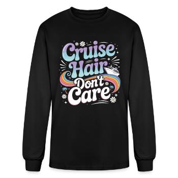 Cruise Hair Don't Care - Men's Long Sleeve T-Shirt - black - Front