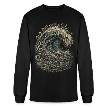 Sailors Sea Shanty - Men's Long Sleeve T-Shirt - black - Front