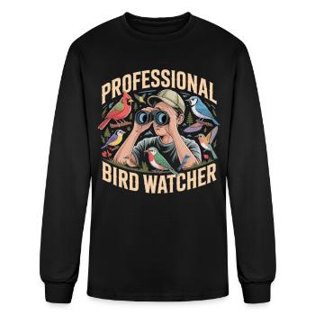 Professional Bird Watcher Bird Watcher - Men's Long Sleeve T-Shirt - black - Front