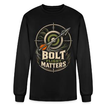 Le vol de l’arbalète sportive compte - T-shirt à manches longues Homme - noir - Devant