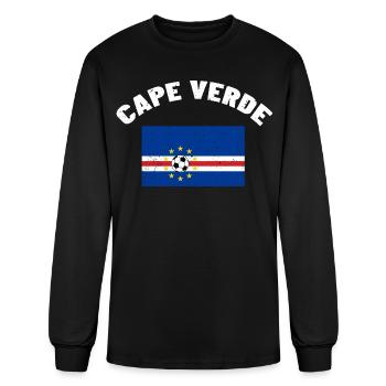 Culture créole du Cap-Vert Fan des îles atlantiques - T-shirt à manches longues Homme - noir - Devant