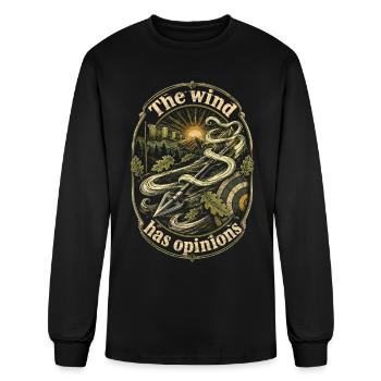 Arbalète Le vent a des opinions - T-shirt à manches longues Homme - noir - Devant