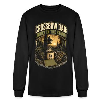 Arbalète Papa Sport - T-shirt à manches longues Homme - noir - Devant