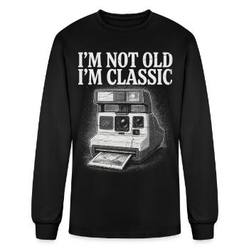 Not Old I'm Classic Polaroid Graphic - Men's Long Sleeve T-Shirt - black - Front