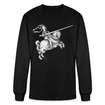 Knight on Galloping Steed - Men's Long Sleeve T-Shirt - black - Front