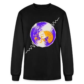 Vinyl - Men's Long Sleeve T-Shirt - black - Front