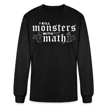 Funny Geeky Fantasy Mathematician Saying Math Love - Men's Long Sleeve T-Shirt - black - Front