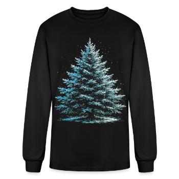 Snow Fir In Winter Winter Tree Winter - Men's Long Sleeve T-Shirt - black - Front