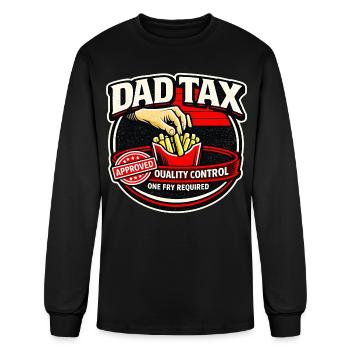 Dad Tax Quality Control - Men's Long Sleeve T-Shirt - black - Front