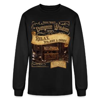 It’s Just a Chest – Mimic Dungeon Wisdom - Men's Long Sleeve T-Shirt - black - Front