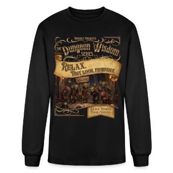 They Look Friendly - Men's Long Sleeve T-Shirt - black - Front