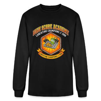 Lunch Hour High Score Academy 1996 - Men's Long Sleeve T-Shirt - black - Front
