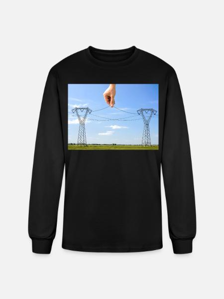 Don't Touch! - Men's Long Sleeve T-Shirt - black