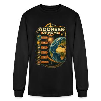 Earth - Men's Long Sleeve T-Shirt - black - Front