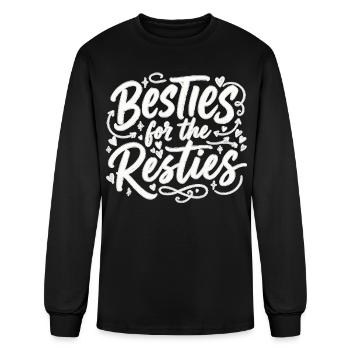 Besties For The Resties Bestie - Men's Long Sleeve T-Shirt - black - Front